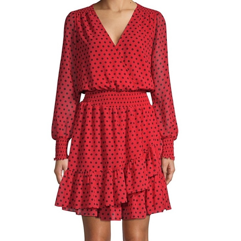 Michael Michael Kors Wrap Dress Red/Black NWT